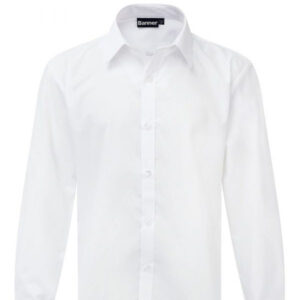 Boys School Uniform TC White Long Sleeve Shirt