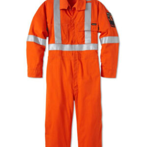 Industrial Fluorescent Orange Work Overalls