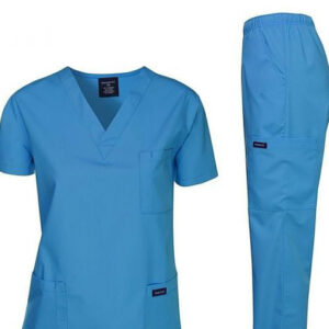 Ladies Medical Patient Nurse Scrub Uniform Pajama Set