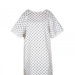 Medical Patient Gown Dotted Snowflakes