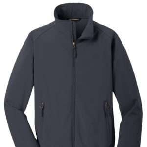 Men's Polyester Softshell Bomber Black Jacket