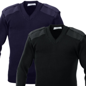 Security Guard Acrylic Pilot Commando V-neck Sweater Jumper